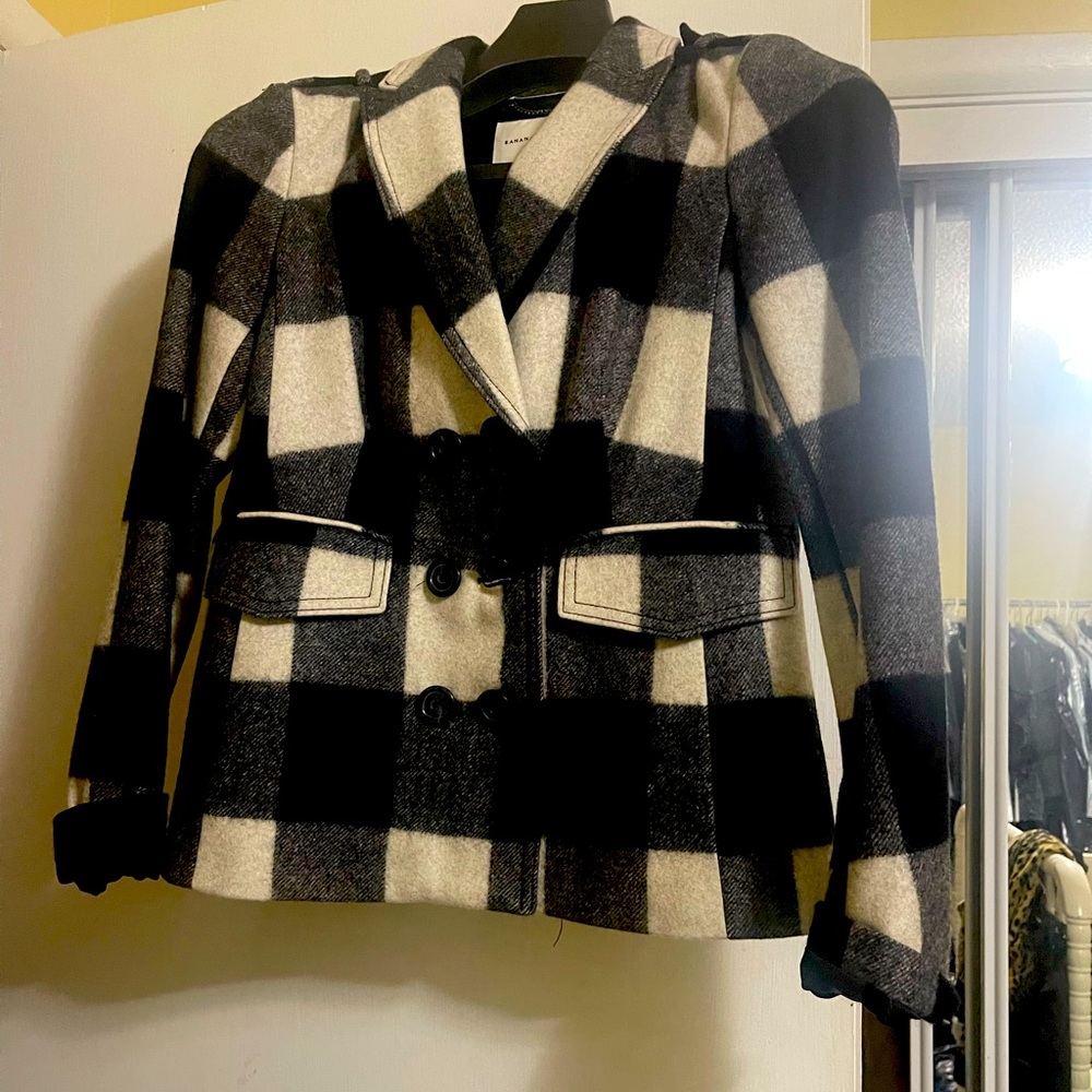 Banana Republic wool short double breasted jacket.